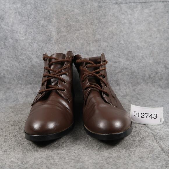 Coasters Shoes Womens 8 Chukka Boots Ankle Booties Retro Classic Brown Lace Up - Picture 3 of 13